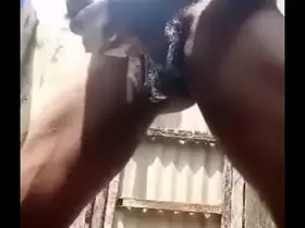 Sexy Nigerian gay boy wanking and cums hard
