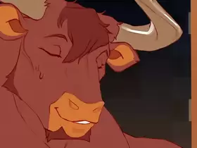 Wild sex with a sexy bull , Hard and rough sex