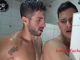 Latino shower sex, round 2