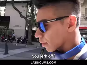 LatinCums.com - Young Amateur Latino Jock Boy Jonathan Fucked For Cash By Porn Producer POV