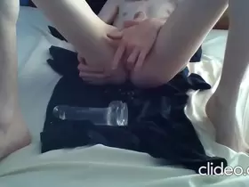 teen boy fingering ass with vibrator